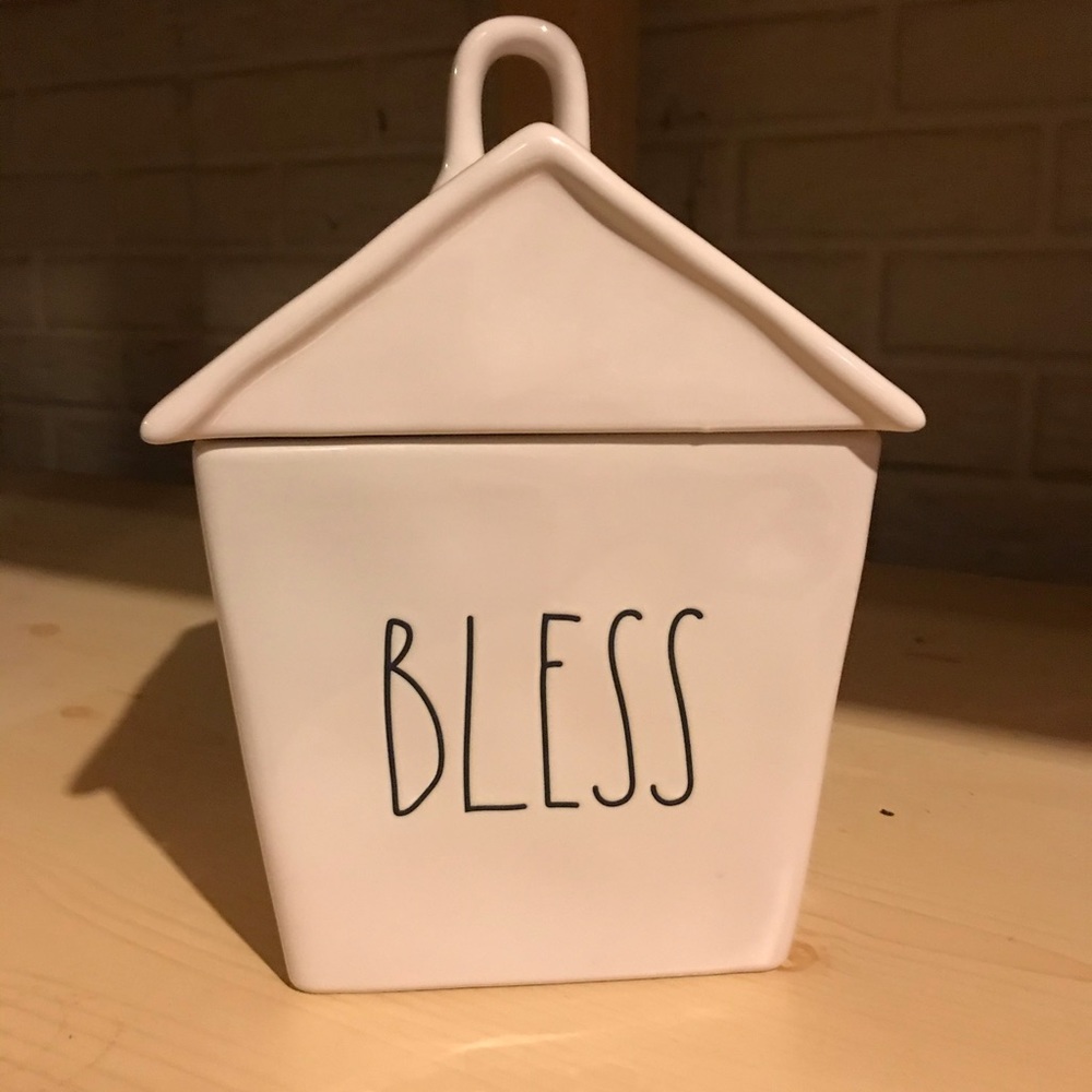 Rae Dunn birdhouse canister New